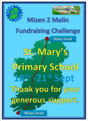 ******St. Mary's Mizen to Malin Fundraiser 18th - 21st Sept*******